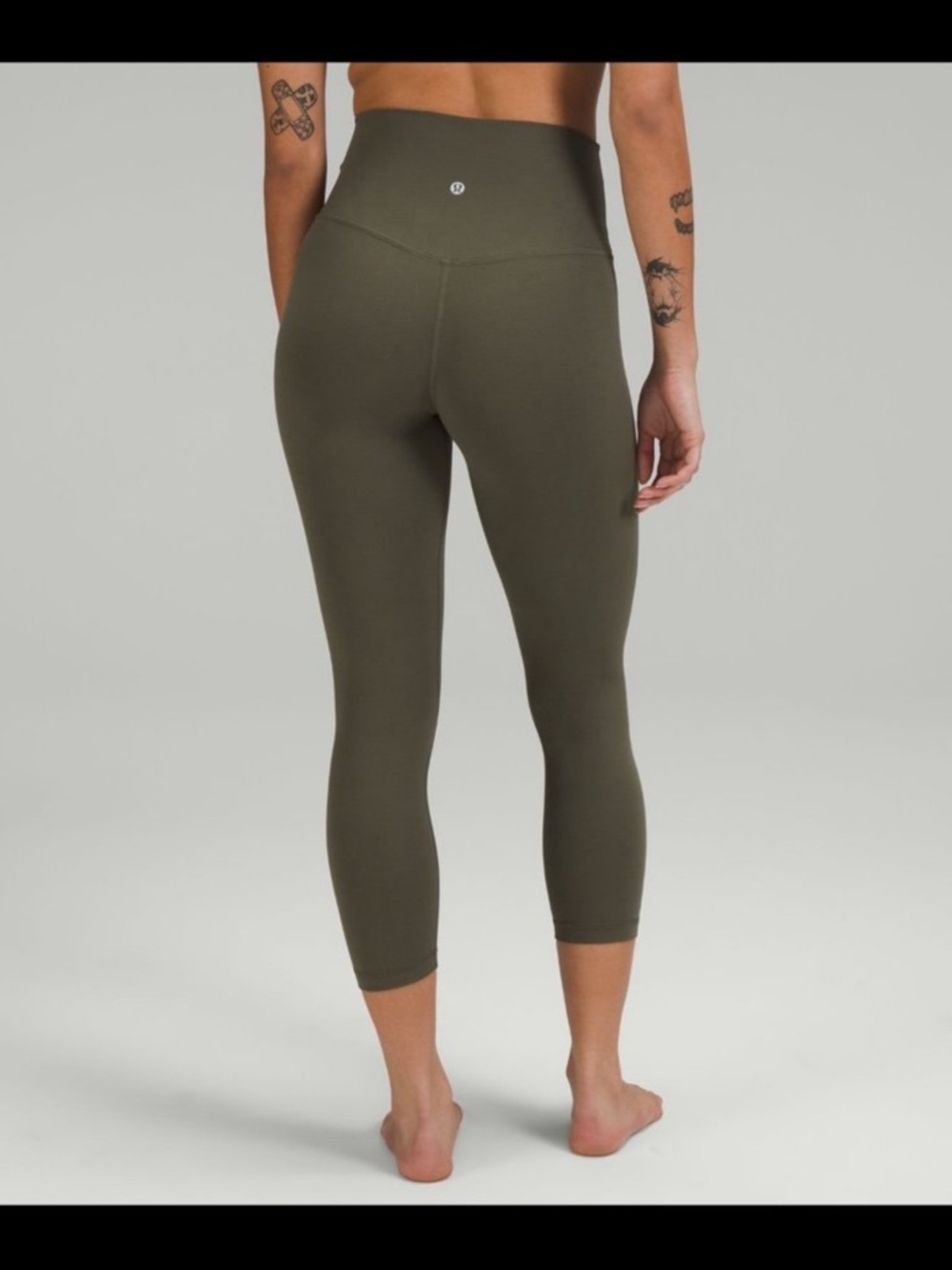 Lululemon Align HR Crop 23" - Olive Green - Picture 3 of 4